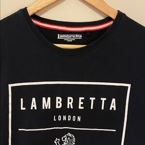 London Men's Black Short Sleeve Logo Tee